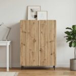 vidaXL Servírovacia skriňa Dub artisan 66 x 34,5 x 92 cm – Obrázok 4