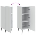 vidaXL Servírovacia skriňa Biela 34,5 x 33 x 92 cm Kompozitné drevo – Obrázok 11