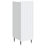 vidaXL Servírovacia skriňa Biela 34,5 x 33 x 92 cm Kompozitné drevo – Obrázok 2