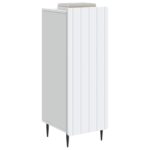vidaXL Servírovacia skriňa Biela 34,5 x 33 x 92 cm Kompozitné drevo – Obrázok 3