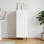 vidaXL Servírovacia skriňa Biela 34,5 x 33 x 92 cm Kompozitné drevo – Obrázok 4