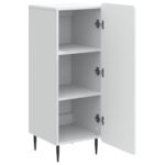 vidaXL Servírovacia skriňa Biela 34,5 x 33 x 92 cm Kompozitné drevo – Obrázok 5