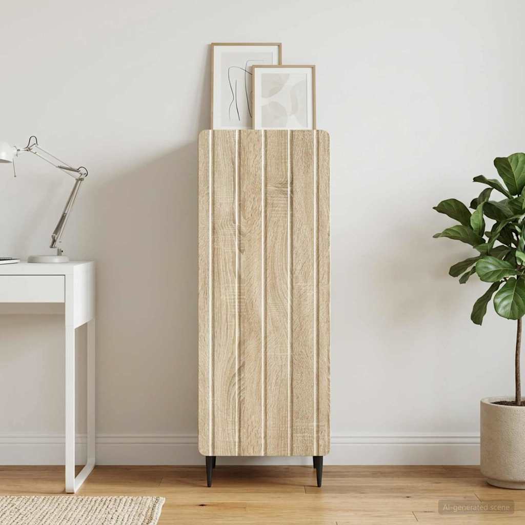 894367_1.jpg vidaXL Servírovacia skriňa Dub sonoma 34,5 x 33 x 92 cm – Obrázok 1
