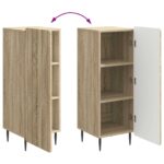 vidaXL Servírovacia skriňa Dub sonoma 34,5 x 33 x 92 cm – Obrázok 11