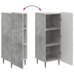 vidaXL Servírovacia skriňa Betónovo sivá 34,5 x 33 x 92 cm – Obrázok 11