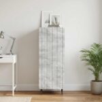 vidaXL Servírovacia skriňa Betónovo sivá 34,5 x 33 x 92 cm – Obrázok 4