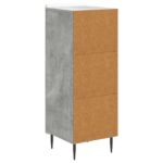 vidaXL Servírovacia skriňa Betónovo sivá 34,5 x 33 x 92 cm – Obrázok 8