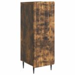 vidaXL Servírovacia skriňa Dymový dub 34,5 x 33 x 92 cm – Obrázok 2