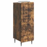 vidaXL Servírovacia skriňa Dymový dub 34,5 x 33 x 92 cm – Obrázok 3