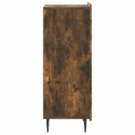 vidaXL Servírovacia skriňa Dymový dub 34,5 x 33 x 92 cm – Obrázok 7