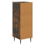 vidaXL Servírovacia skriňa Dymový dub 34,5 x 33 x 92 cm – Obrázok 8