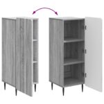 vidaXL Servírovacia skriňa Sivá sonoma 34,5 x 33 x 92 cm – Obrázok 11