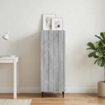 vidaXL Servírovacia skriňa Sivá sonoma 34,5 x 33 x 92 cm – Obrázok 4