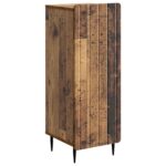 vidaXL Servírovacia skriňa Staré drevo 34,5 x 33 x 92 cm – Obrázok 2