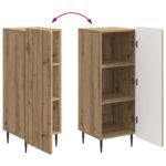 vidaXL Servírovacia skriňa Dub artisan 34,5 x 33 x 92 cm – Obrázok 11