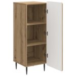 vidaXL Servírovacia skriňa Dub artisan 34,5 x 33 x 92 cm – Obrázok 5