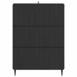 vidaXL Zásuvkový kabinet Čierna 66 x 34,5 x 92 cm Kompozitné drevo – Obrázok 4