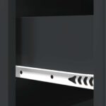 vidaXL Zásuvkový kabinet Čierna 66 x 34,5 x 92 cm Kompozitné drevo – Obrázok 8