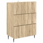 vidaXL Zásuvkový kabinet Dub sonoma 66 x 34,5 x 92 cm Kompozitné drevo