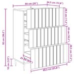vidaXL Zásuvkový kabinet Dub sonoma 66 x 34,5 x 92 cm Kompozitné drevo – Obrázok 9