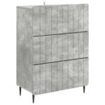 vidaXL Zásuvkový kabinet Betónovo sivá 66 x 34,5 x 92 cm