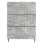 vidaXL Zásuvkový kabinet Betónovo sivá 66 x 34,5 x 92 cm – Obrázok 4