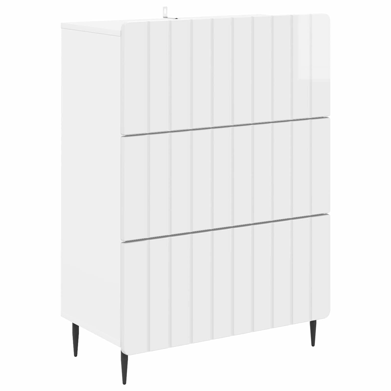 894379_1.jpg vidaXL Zásuvkový kabinet Biela s vysokým leskom 66 x 34,5 x 92 cm – Obrázok 1