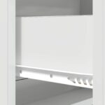 vidaXL Zásuvkový kabinet Biela s vysokým leskom 66 x 34,5 x 92 cm – Obrázok 8