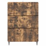 vidaXL Zásuvkový kabinet Dymový dub 66 x 34,5 x 92 cm Kompozitné drevo – Obrázok 4