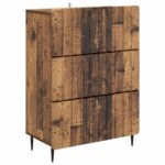 vidaXL Zásuvkový kabinet Staré drevo 66 x 34,5 x 92 cm