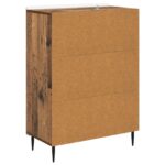 vidaXL Zásuvkový kabinet Staré drevo 66 x 34,5 x 92 cm – Obrázok 6