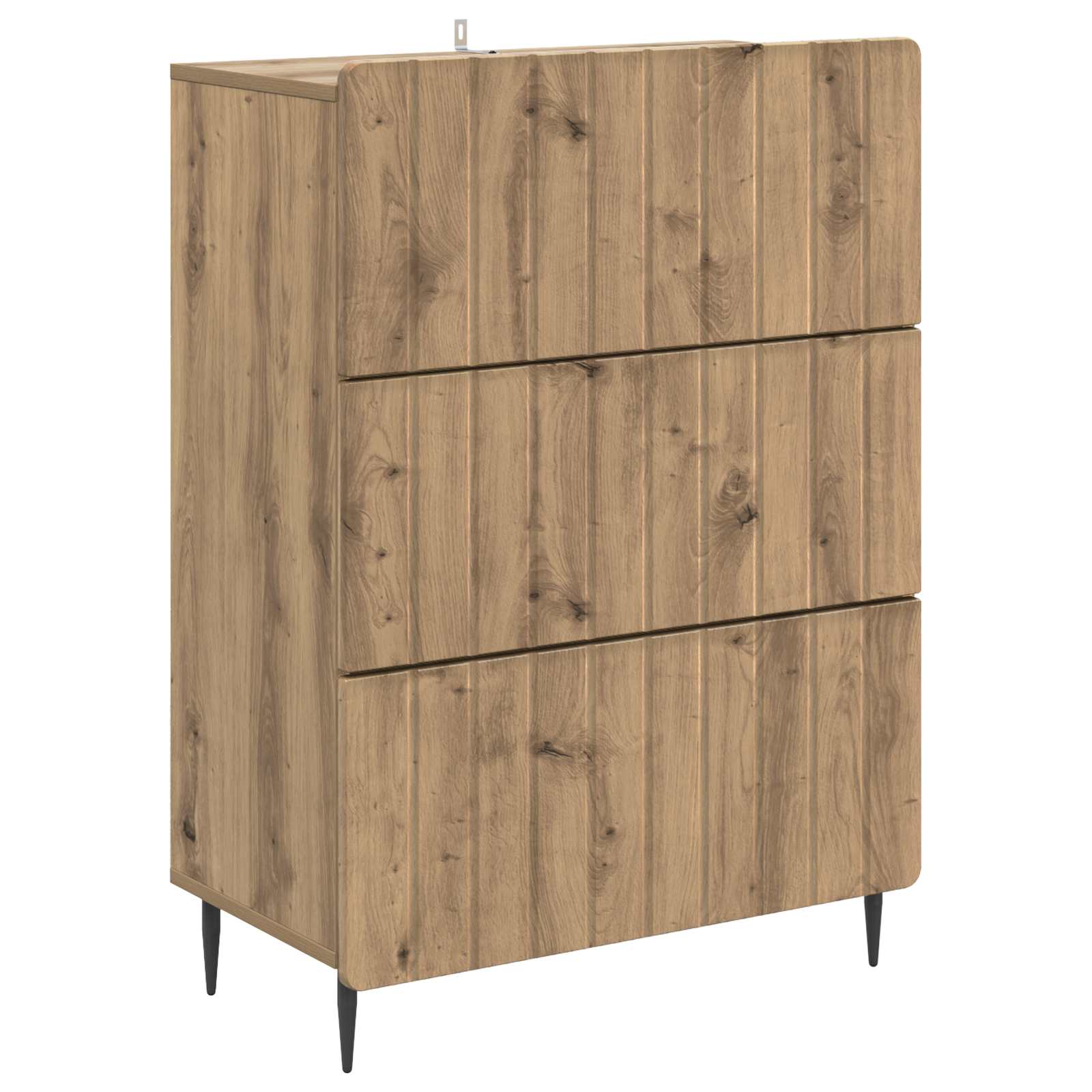 894384_1.jpg vidaXL Zásuvkový kabinet Dub artisan 66 x 34,5 x 92 cm – Obrázok 1