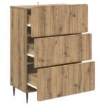 vidaXL Zásuvkový kabinet Dub artisan 66 x 34,5 x 92 cm – Obrázok 3