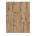 vidaXL Zásuvkový kabinet Dub artisan 66 x 34,5 x 92 cm – Obrázok 4