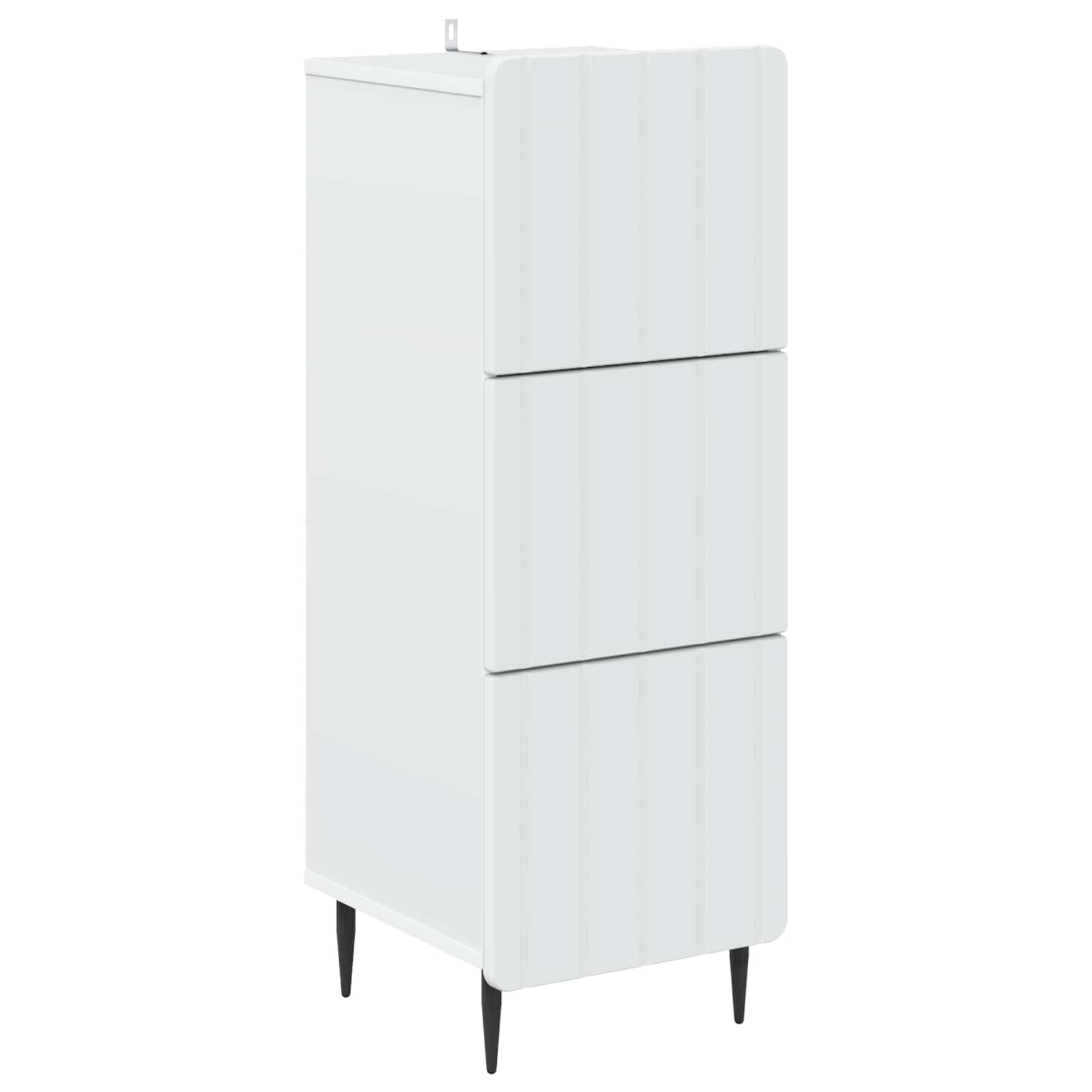 894385_1.jpg vidaXL Zásuvkový kabinet Biela 33 x 34,5 x 92 cm Kompozitné drevo – Obrázok 1