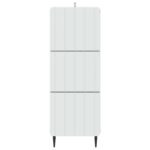 vidaXL Zásuvkový kabinet Biela 33 x 34,5 x 92 cm Kompozitné drevo – Obrázok 4