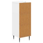 vidaXL Zásuvkový kabinet Biela s vysokým leskom 33 x 34,5 x 92 cm – Obrázok 6