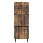 vidaXL Zásuvkový kabinet Dymový dub 33 x 34,5 x 92 cm Kompozitné drevo – Obrázok 4