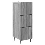 vidaXL Zásuvkový kabinet Sivá sonoma 33 x 34,5 x 92 cm
