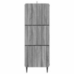 vidaXL Zásuvkový kabinet Sivá sonoma 33 x 34,5 x 92 cm – Obrázok 4