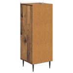 vidaXL Zásuvkový kabinet Staré drevo 33 x 34,5 x 92 cm – Obrázok 6