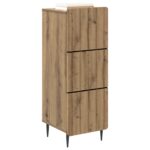 vidaXL Zásuvkový kabinet Dub artisan 33 x 34,5 x 92 cm – Obrázok 2