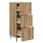 vidaXL Zásuvkový kabinet Dub artisan 33 x 34,5 x 92 cm – Obrázok 3