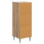 vidaXL Zásuvkový kabinet Dub artisan 33 x 34,5 x 92 cm – Obrázok 6