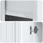 vidaXL Servírovacia skriňa Biela 66 x 34,5 x 91,5 cm Kompozitné drevo – Obrázok 9
