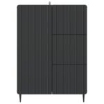 vidaXL Servírovacia skriňa Čierna 66 x 34,5 x 91,5 cm Kompozitné drevo – Obrázok 6
