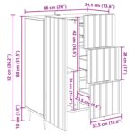 vidaXL Servírovacia skriňa so zásuvkou Dub sonoma 66 x 34,5 x 91,5 cm – Obrázok 10