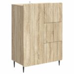 vidaXL Servírovacia skriňa so zásuvkou Dub sonoma 66 x 34,5 x 91,5 cm – Obrázok 2