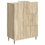 vidaXL Servírovacia skriňa so zásuvkou Dub sonoma 66 x 34,5 x 91,5 cm – Obrázok 3
