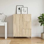 vidaXL Servírovacia skriňa so zásuvkou Dub sonoma 66 x 34,5 x 91,5 cm – Obrázok 4